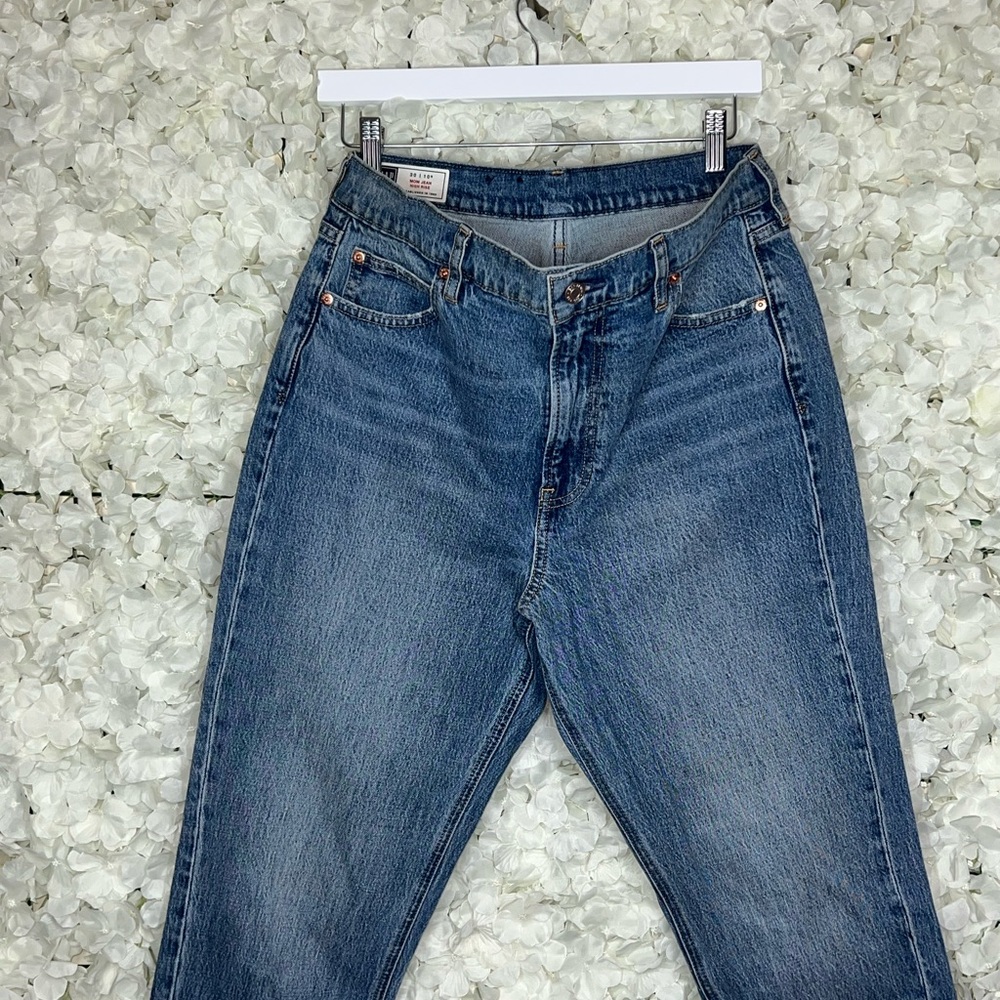 GAP Blue High Rise Jeans with Distressed Details